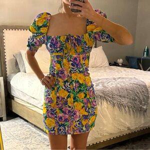 ZARA PRINTED CORSET STYLE DRESS

XS